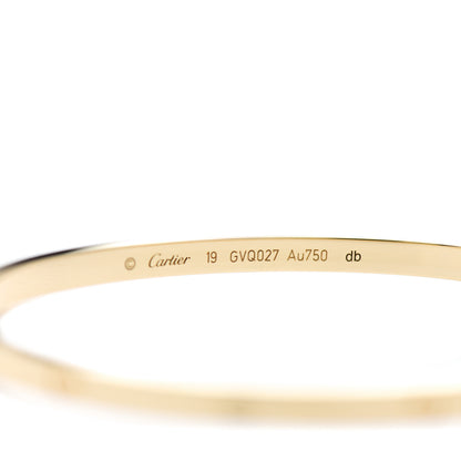 Cartier 18K Yellow Gold Small LOVE Bracelet 19 4 of 4