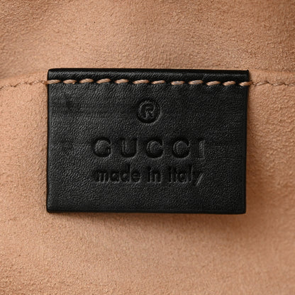Gucci Calfskin Matelasse GG Marmont Belt Bag 75 30 Black 6 of 10