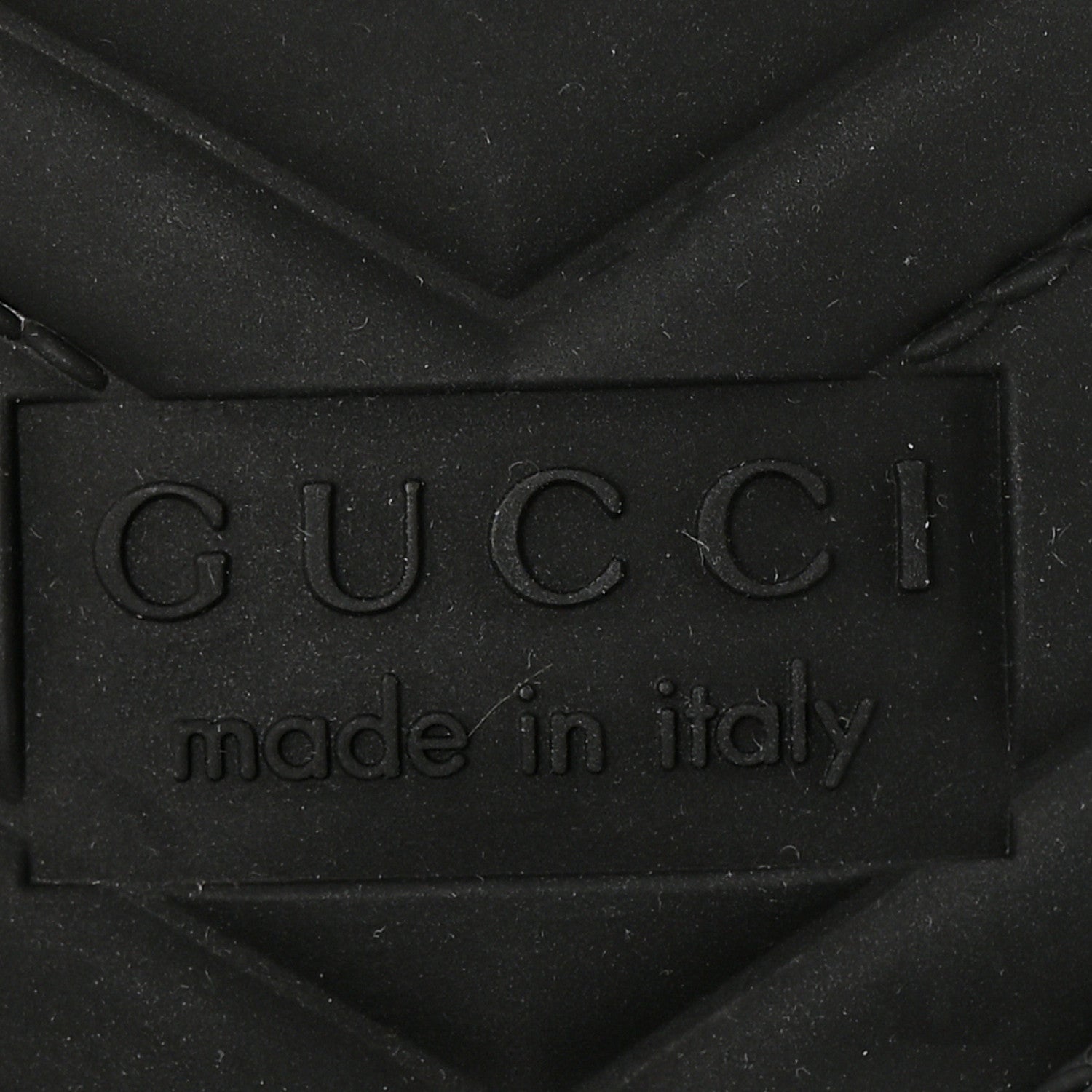 Gucci Rubber Gucci Logo Womens Platform 20/60mm Slide Sandals 38 Black 7 of 9