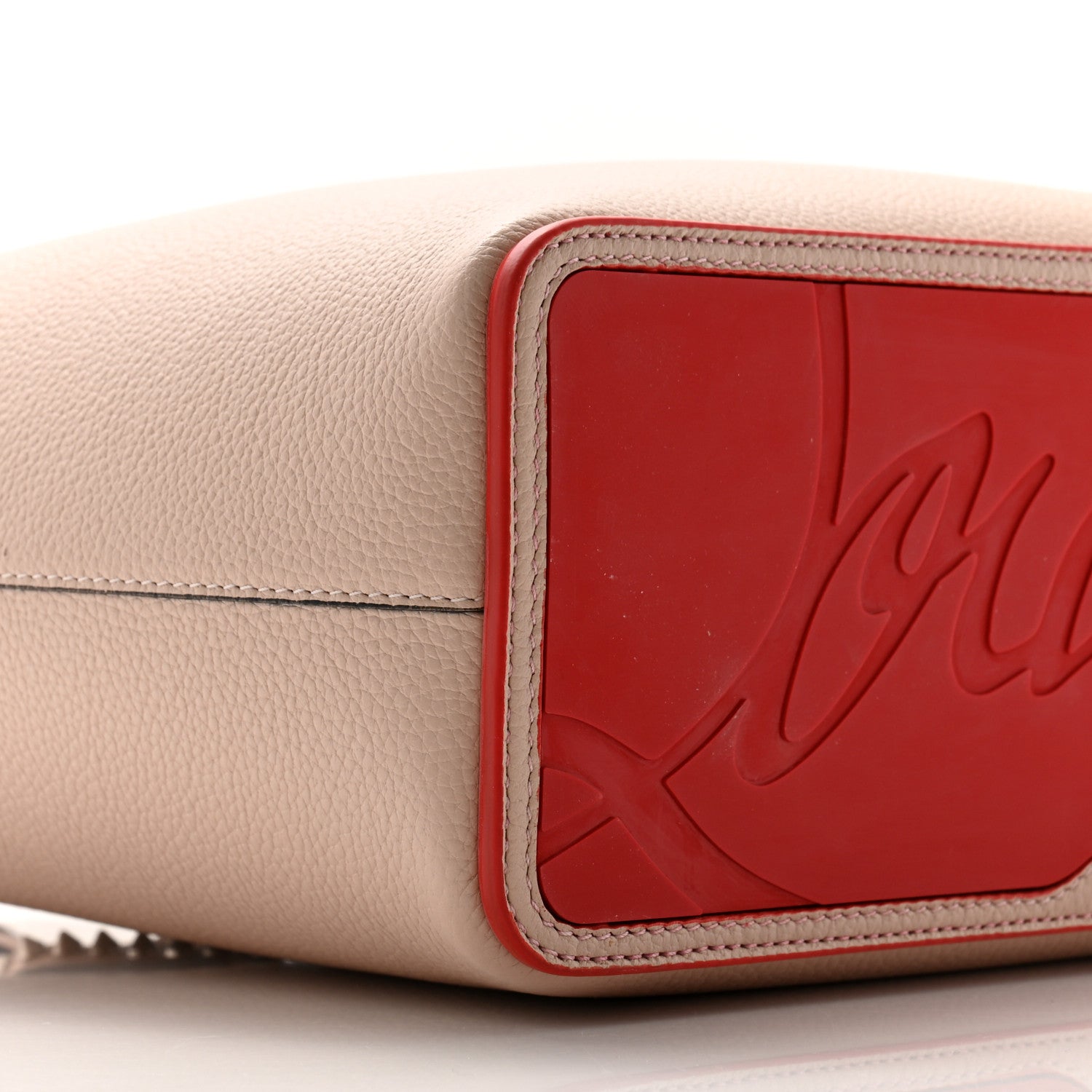 Christian Louboutin Calfskin Spikes Small East West Cabata Tote Ballerina Ballerina 10 of 11