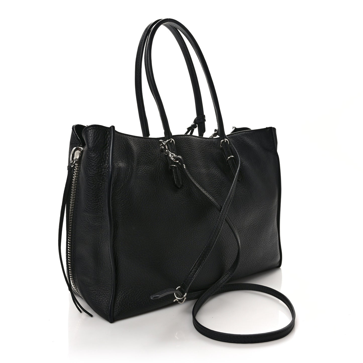 Veau Papier B4 Zip Around Tote Black