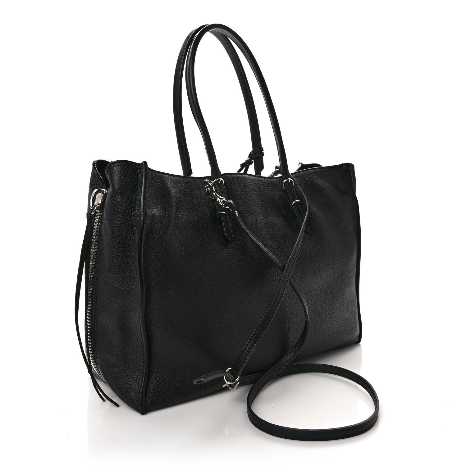 Balenciaga Veau Papier B4 Zip Around Tote Black 3 of 11