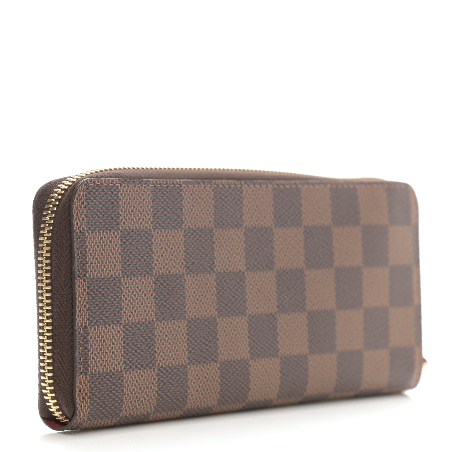 Damier Ebene Clemence Wallet Cherry