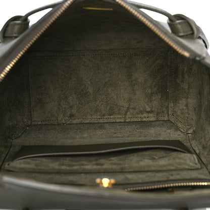 Celine Grained Calfskin Micro Belt Bag Dark Olive 4 of 8