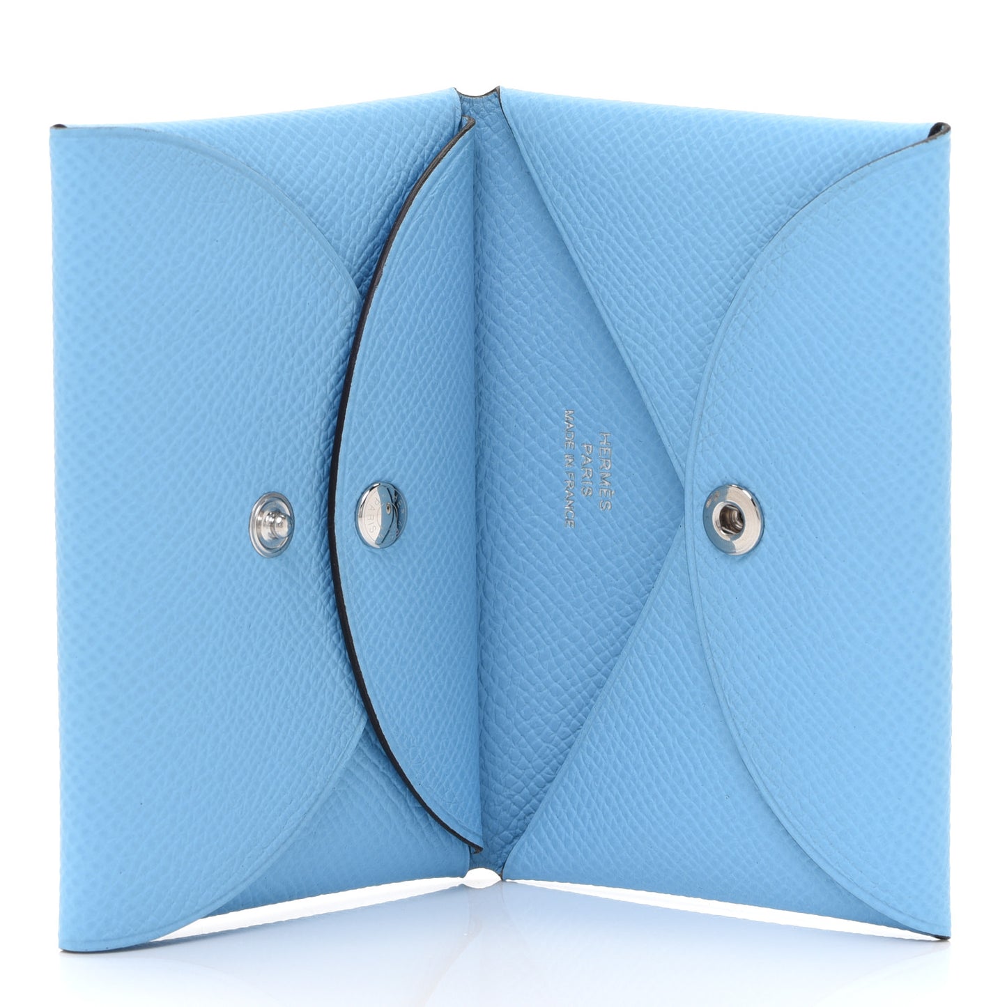 Epsom Calvi Duo Card Case Celeste