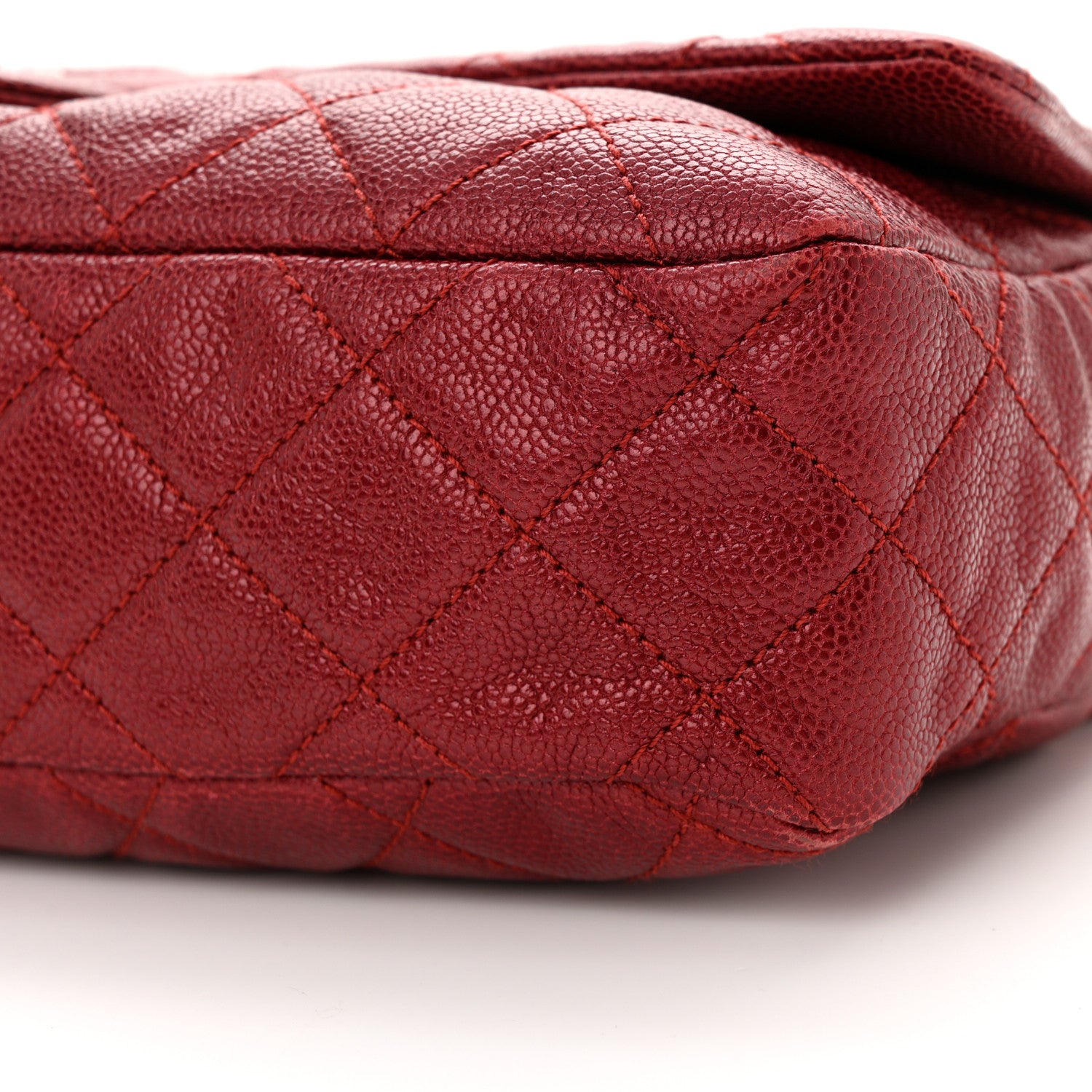 Chanel Iridescent Caviar Quilted Large Chic Flap Red 10 of 14