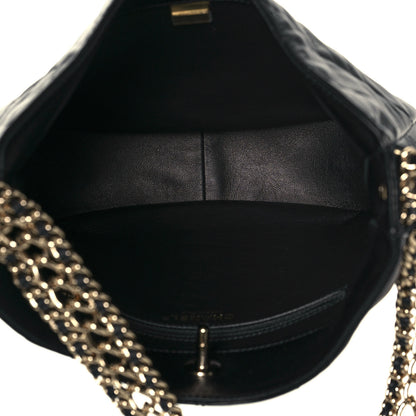 Chanel Lambskin Quilted Hobo Black 5 of 12
