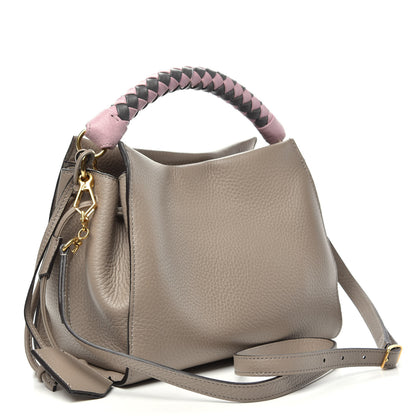 Mulberry Heavy Grain Small Iris Tote Powder Grey Dark Clay 5 of 10