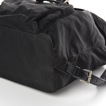 Prada Nylon Vela Medium Cinch Backpack Black 11 of 11