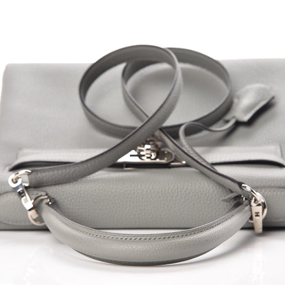 Hermes Togo Kelly Retourne 28 Gris Mouette 10 of 40