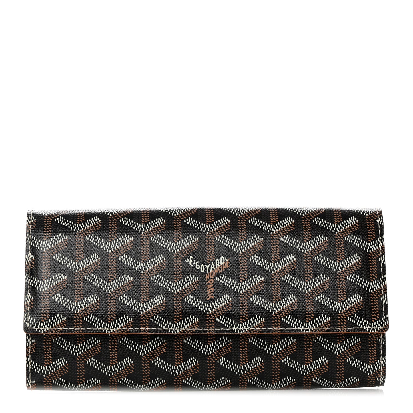 Goyardine Varenne Long Wallet Black Gold