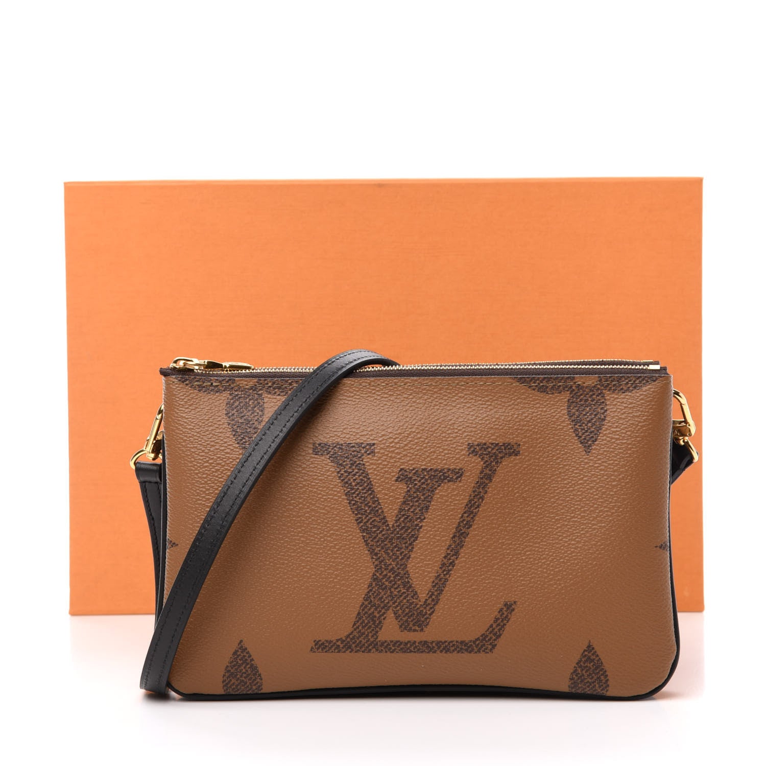 Louis Vuitton Reverse Monogram Giant Double Zip Pochette 12 of 12
