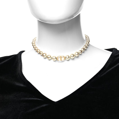 Christian Dior Pearl 30 Montaigne Choker Necklace Gold 2 of 5