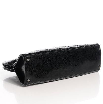 Chanel Glazed Crackled Calfskin Small Reissue Tote Black 4 of 8