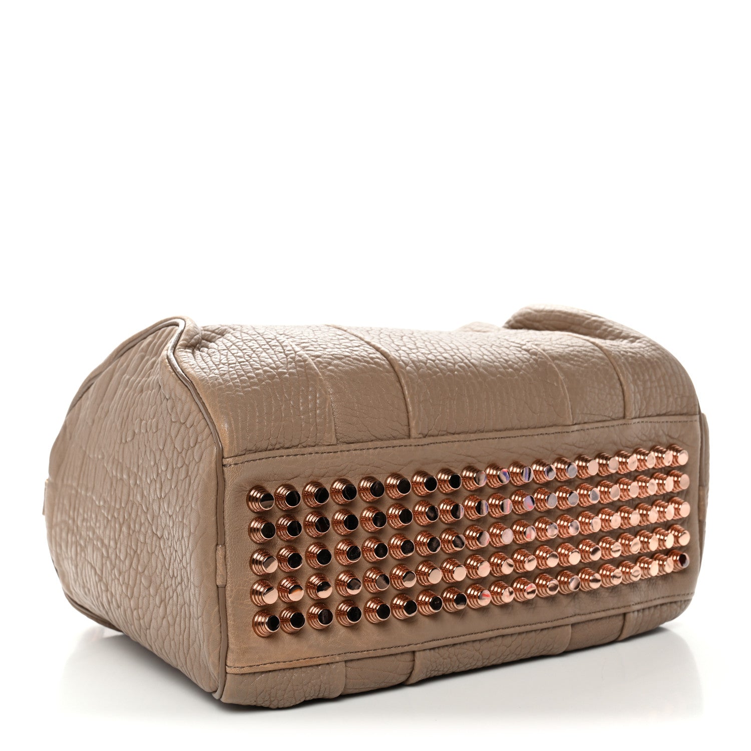 Alexander Wang Pebbled Lambskin Rocco Latte Rose Gold Hardware 4 of 10