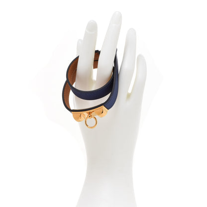 Hermes Swift Rivale Double Tour Bracelet S Bleu Saphir 2 of 6