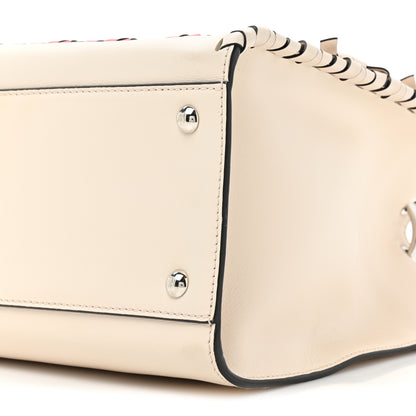 Fendi Vitello Century F is Whipstitch Bi-Color Regular Runaway Satchel Camelia Orzo Multicolor 9 of 14