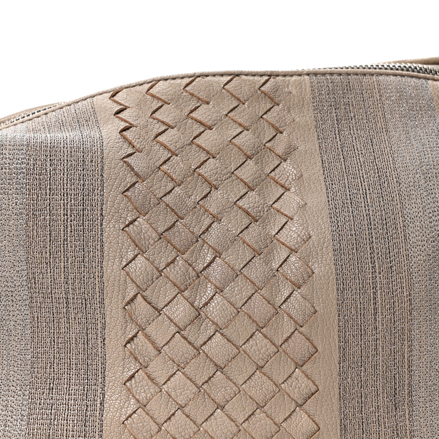 Bottega Veneta Nappa Intrecciato Stitched Small Shoulder Bag Taupe 8 of 10