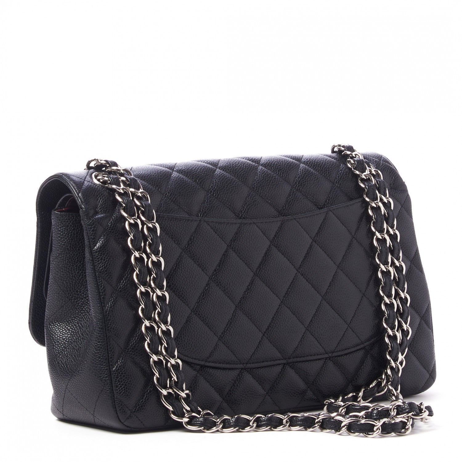 Chanel Caviar Quilted Jumbo Double Flap Black 3 of 10