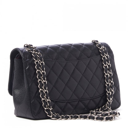 Chanel Caviar Quilted Jumbo Double Flap Black 3 of 10