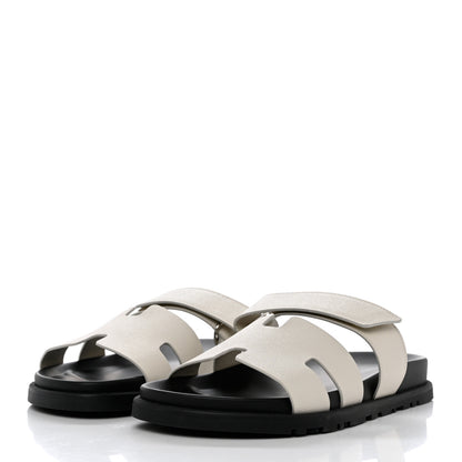 Hermes Epsom Chypre Sandals 40 Beige Glaise 3 of 9