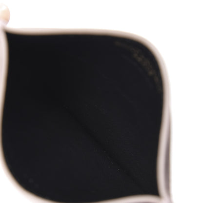 Saint Laurent Calfskin Monogram Credit Card Case Pale Pink 4 of 7