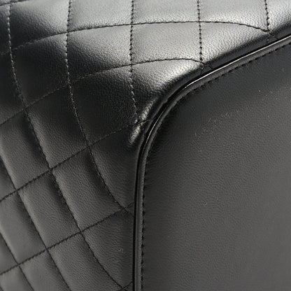 Chanel Lambskin Quilted Large Vanity Pouch Black 8 of 11