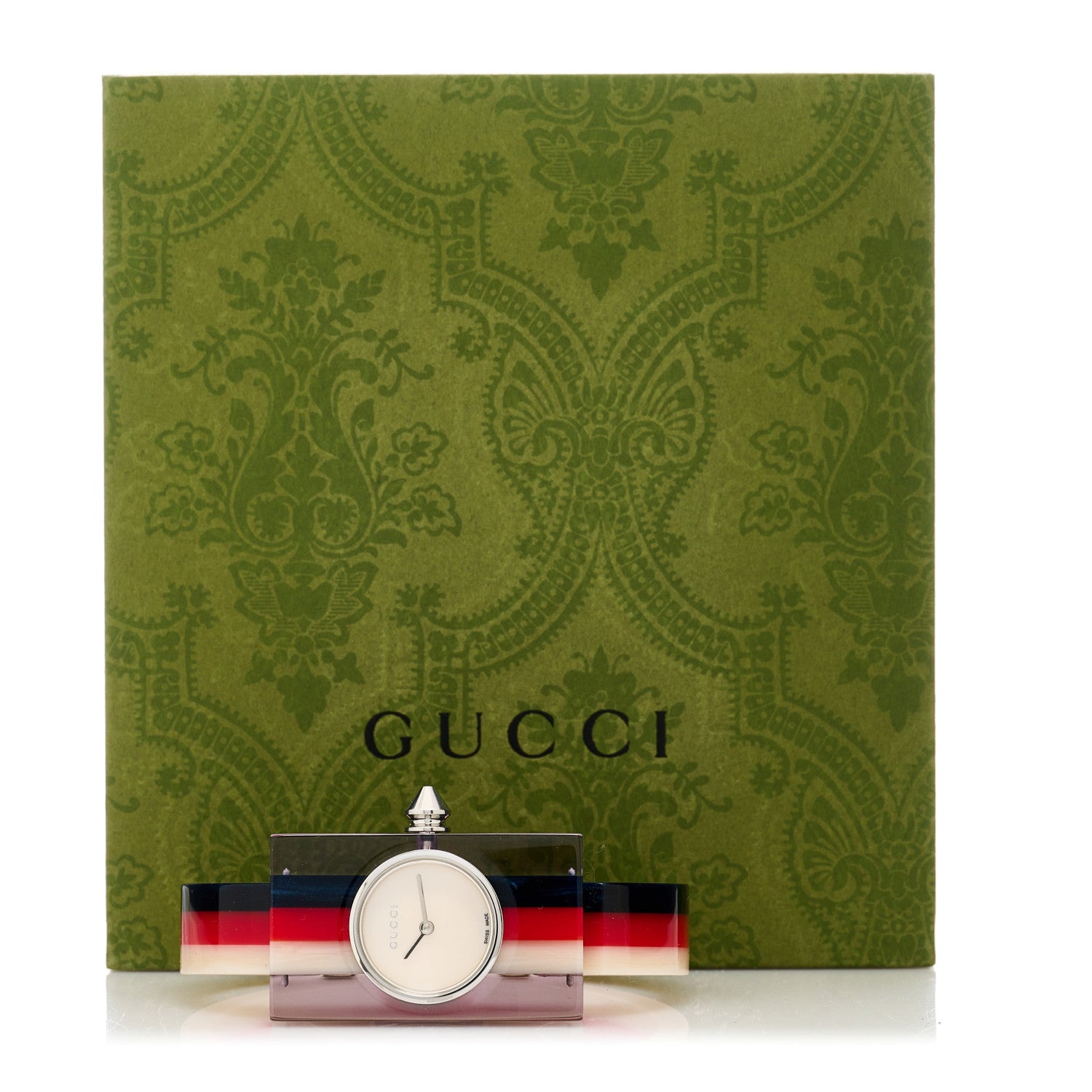 Gucci Stainless Steel Plexiglass Mother of Pearl 24mm Quartz Watch 5 of 5