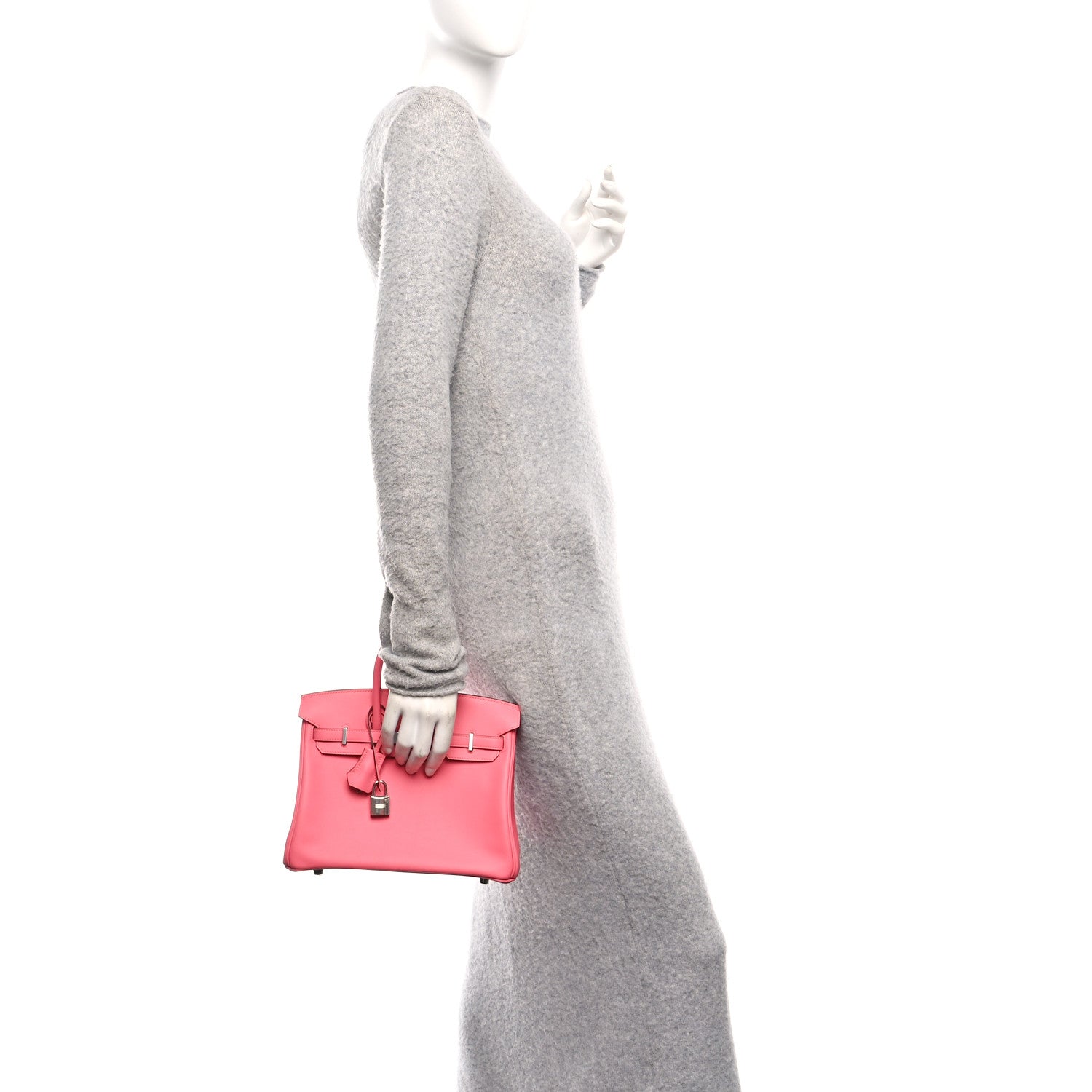 Hermes Swift Birkin 25 Rose Azalee 2 of 11