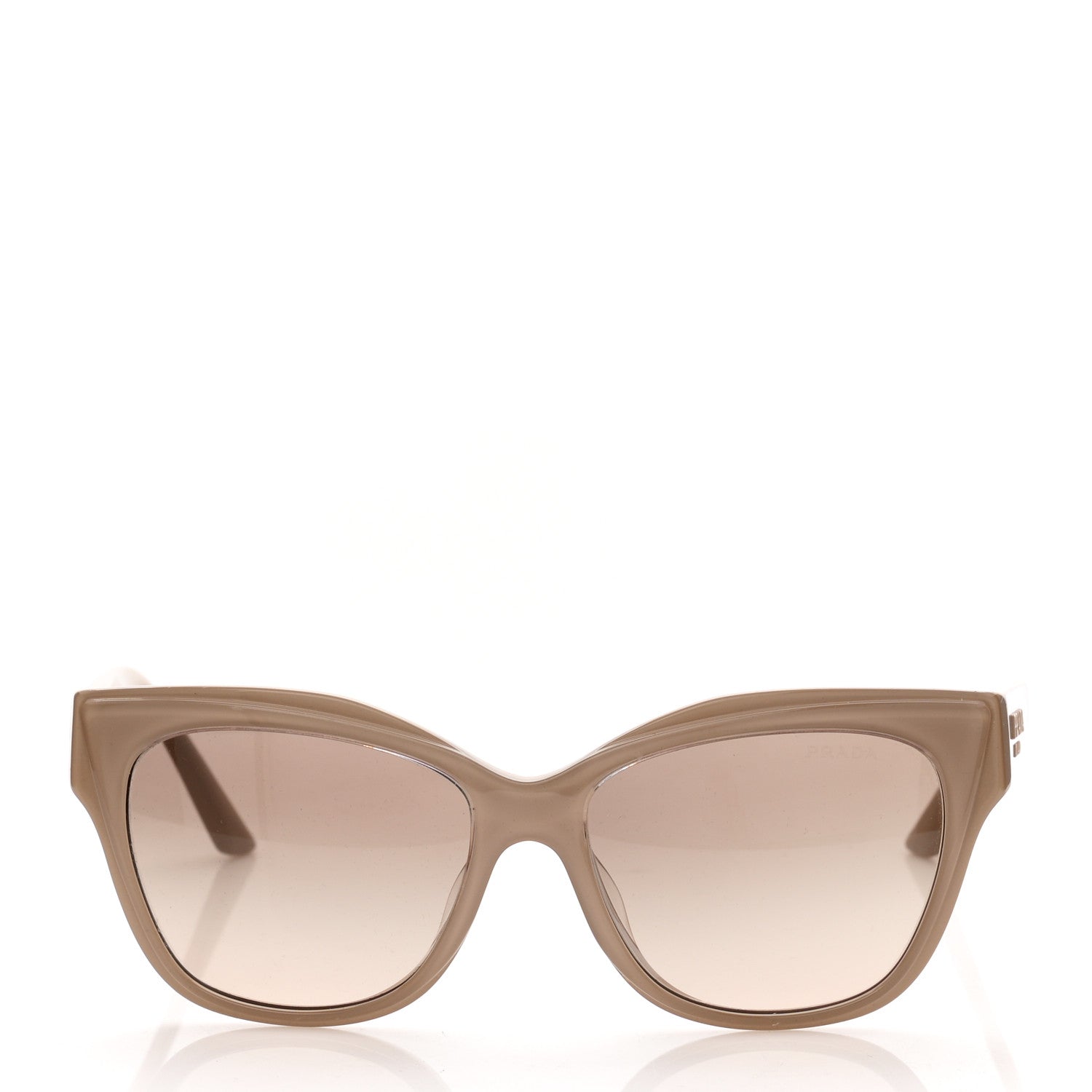 Prada Acetate Cat Eye Sunglasses SPR 23X Beige 2 of 8