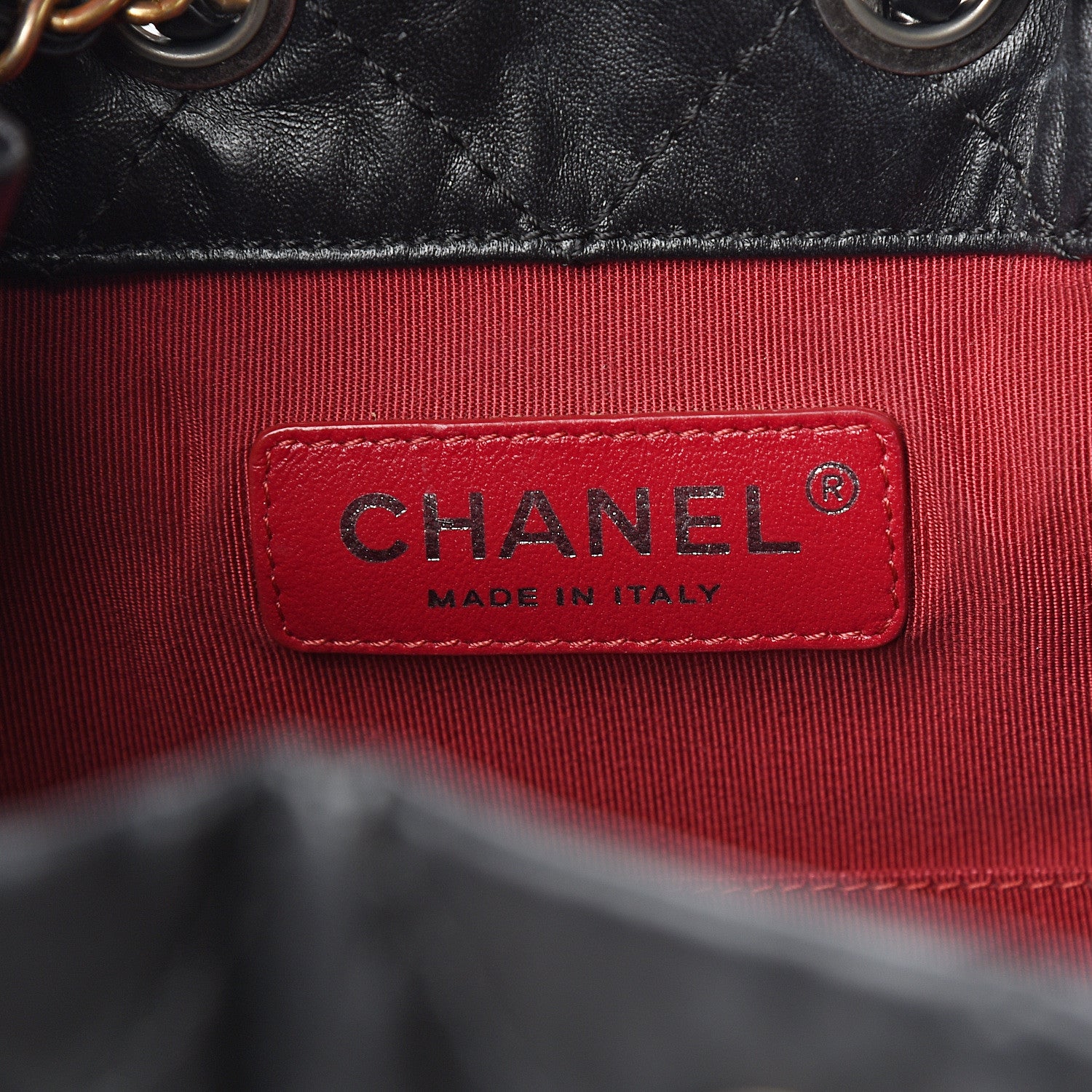 Chanel Aged Calfskin Quilted Gabrielle Backpack Black 5 of 10