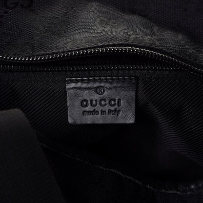 Gucci Nylon Calfskin Monogram Tall Tote Black 9 of 9