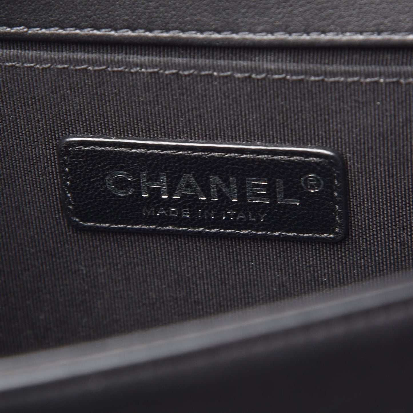 Lambskin Quilted Medium Boy Flap Black