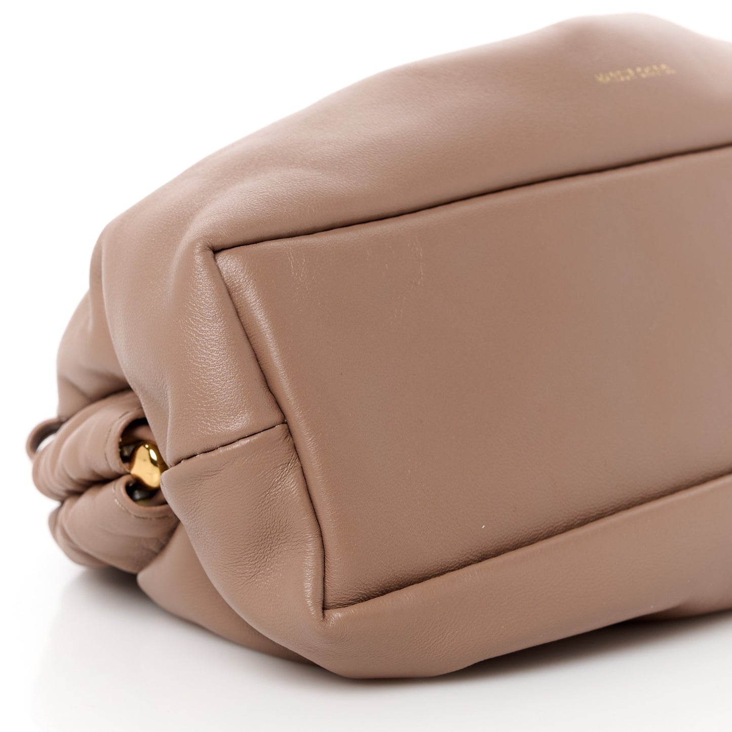 Lambskin Cloud Mini Clutch Biscotto