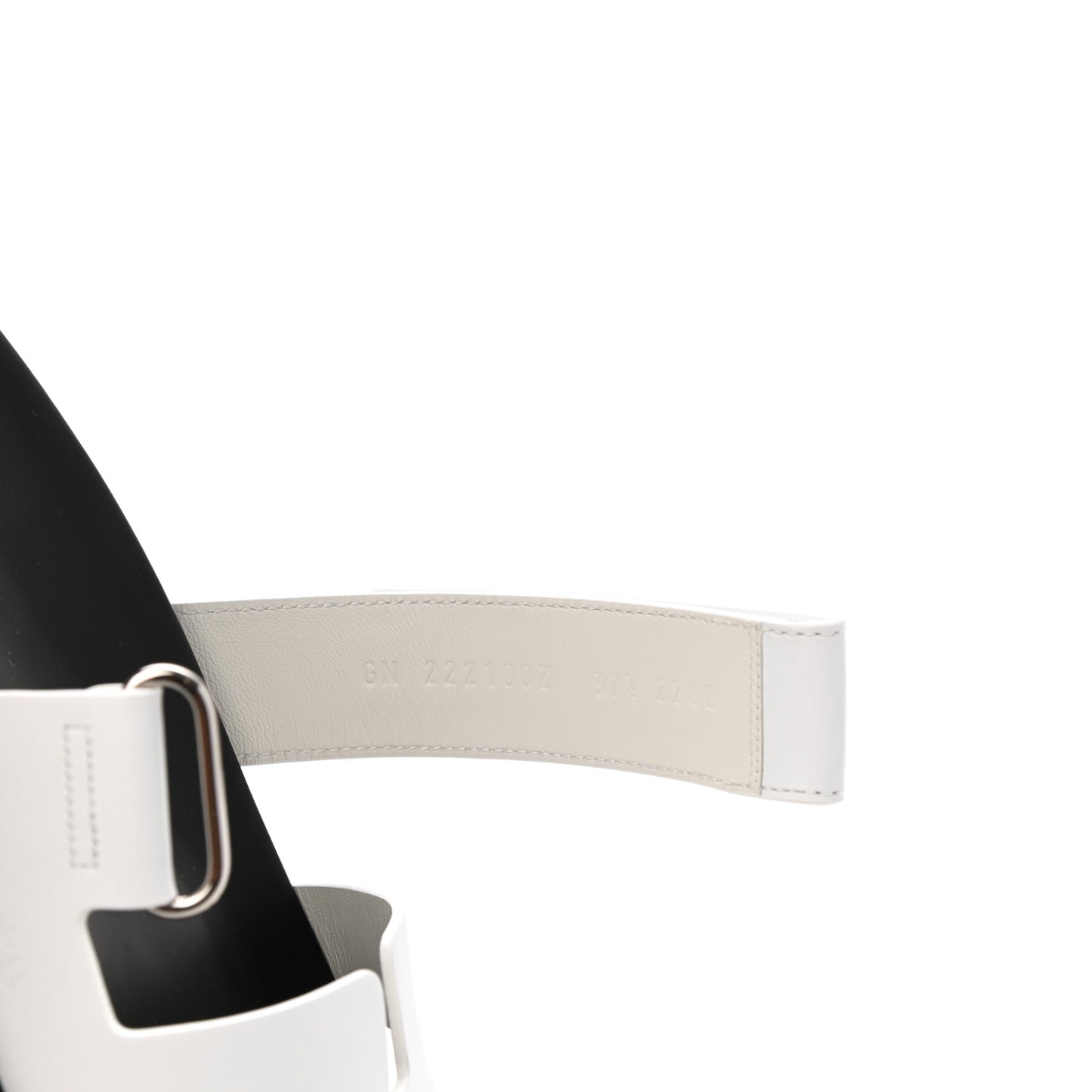 Calfskin Womens Chypre Sandals 37.5 White