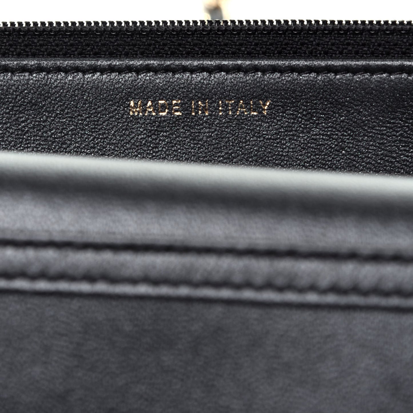 Iridescent Lambskin Quilted Pearl Wallet On Chain WOC Black
