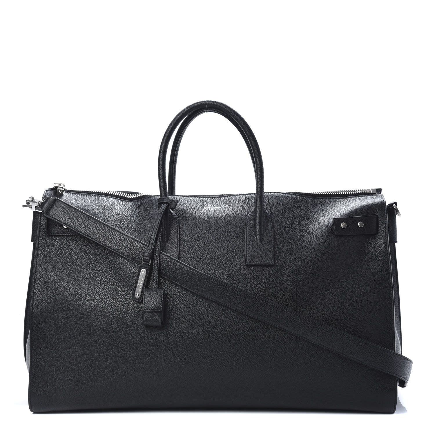Saint Laurent Grained Calfskin 48H Sac De Jour Duffle Black 1 of 11