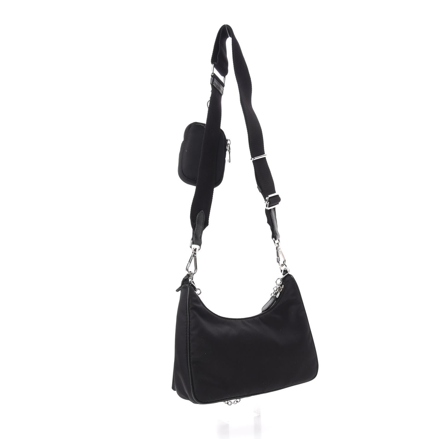 Prada Nylon Re-Edition 2005 Shoulder Bag Black 3 of 12