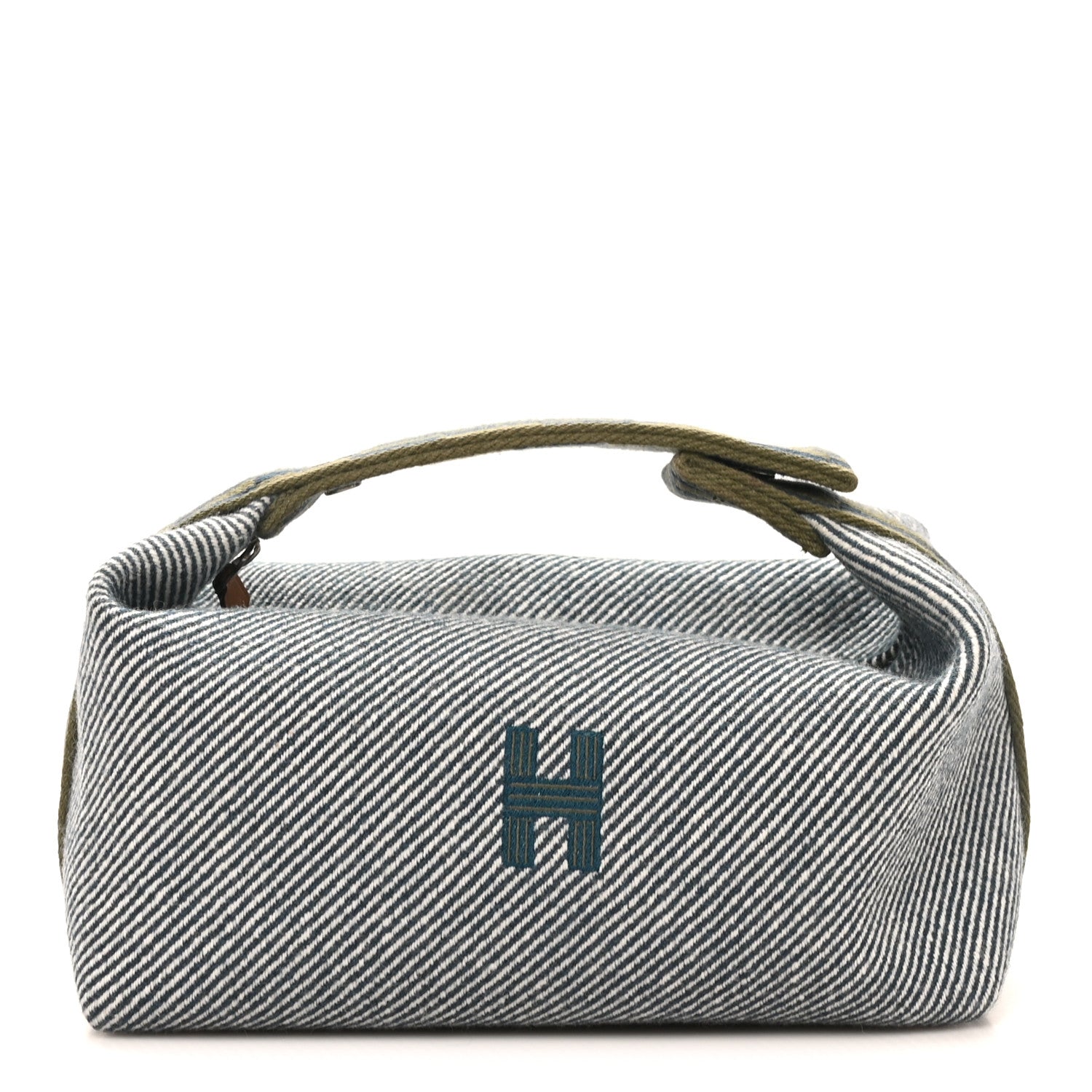 Hermes Wool Small Bride-A-Brac H Natte Pouch Bleu Abysse 1 of 7