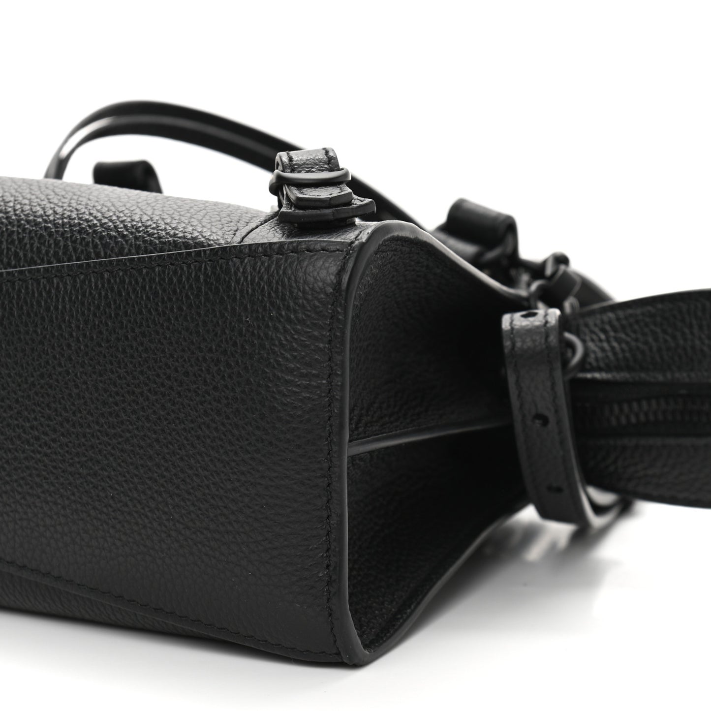 Grained Calfskin Neo Classic Black Hardware Mini City Black