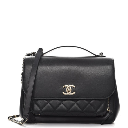 Chanel Caviar Quilted Large Business Affinity Flap Black 1 of 7