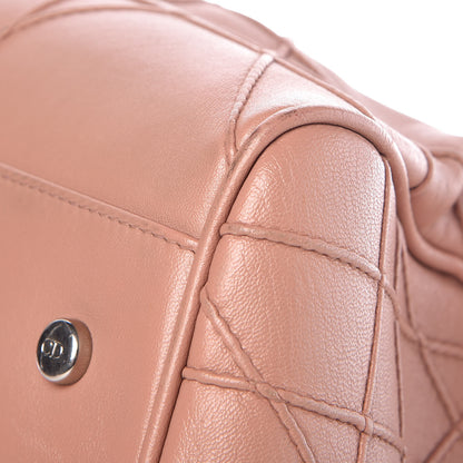Christian Dior Lambskin Cannage Granville Polochon Bois de Rose 13 of 17