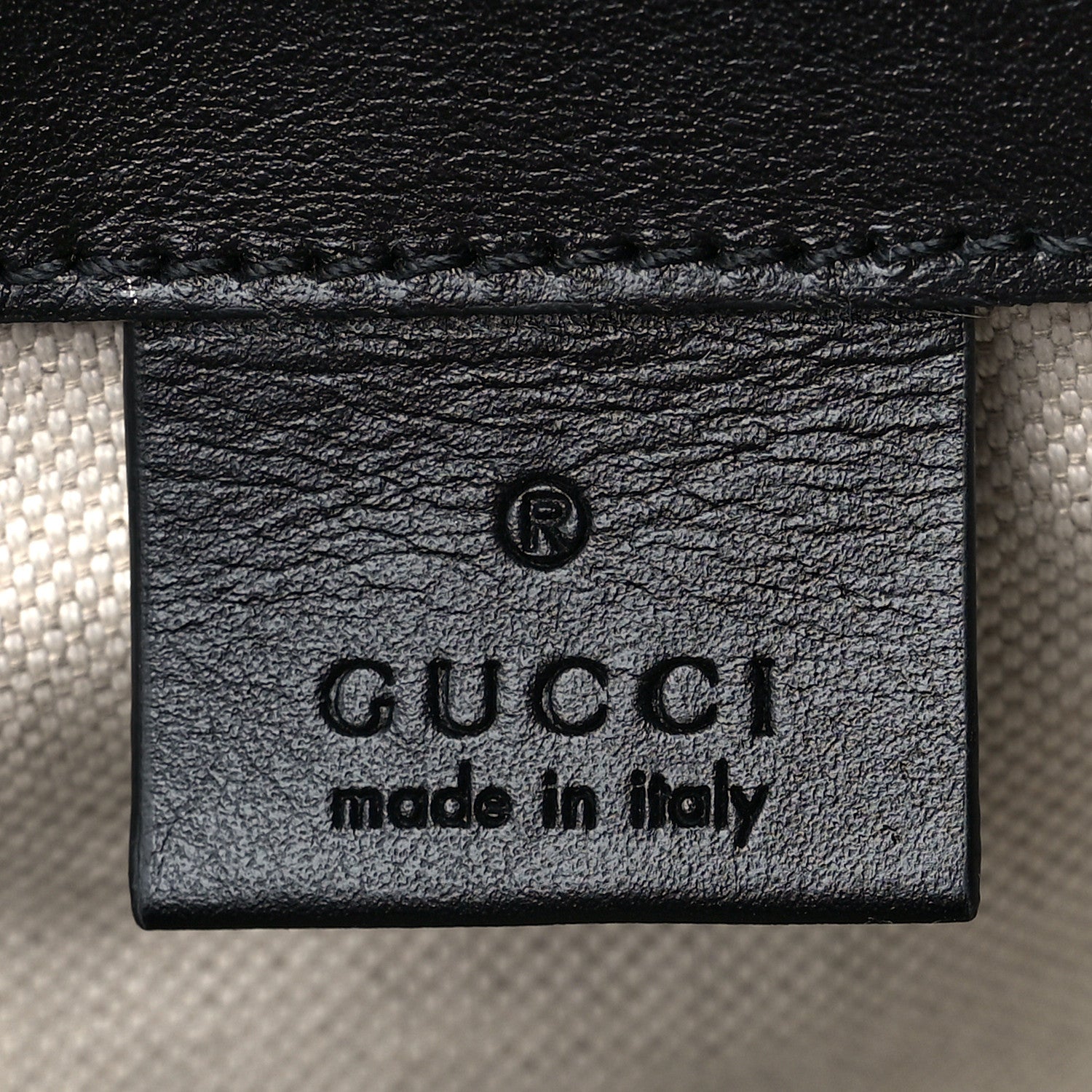 Gucci Calfskin GG Tennis Embossed Double Buckle Backpack Black 6 of 9