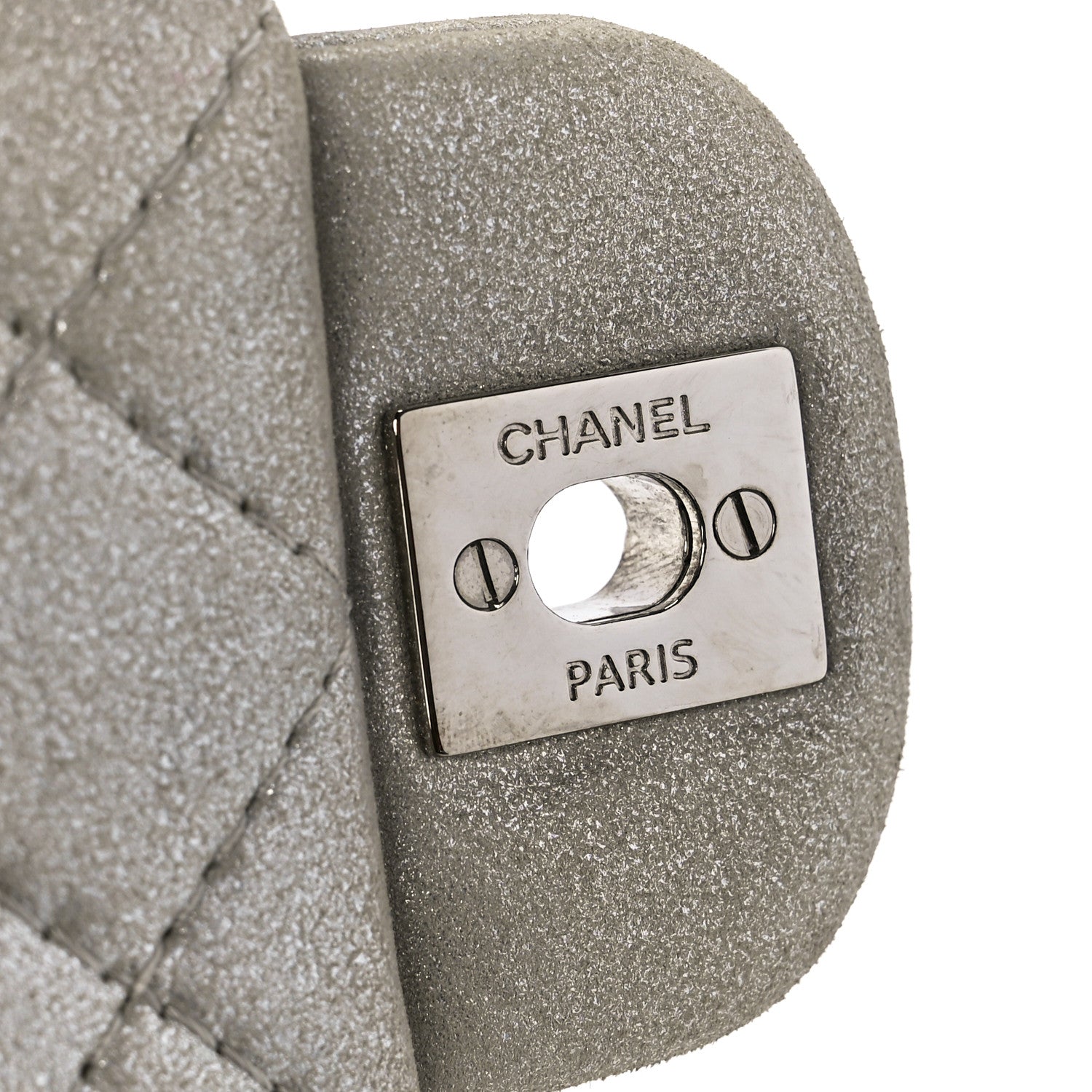Chanel Iridescent Calfskin Studded Mini Flap Silver 7 of 12