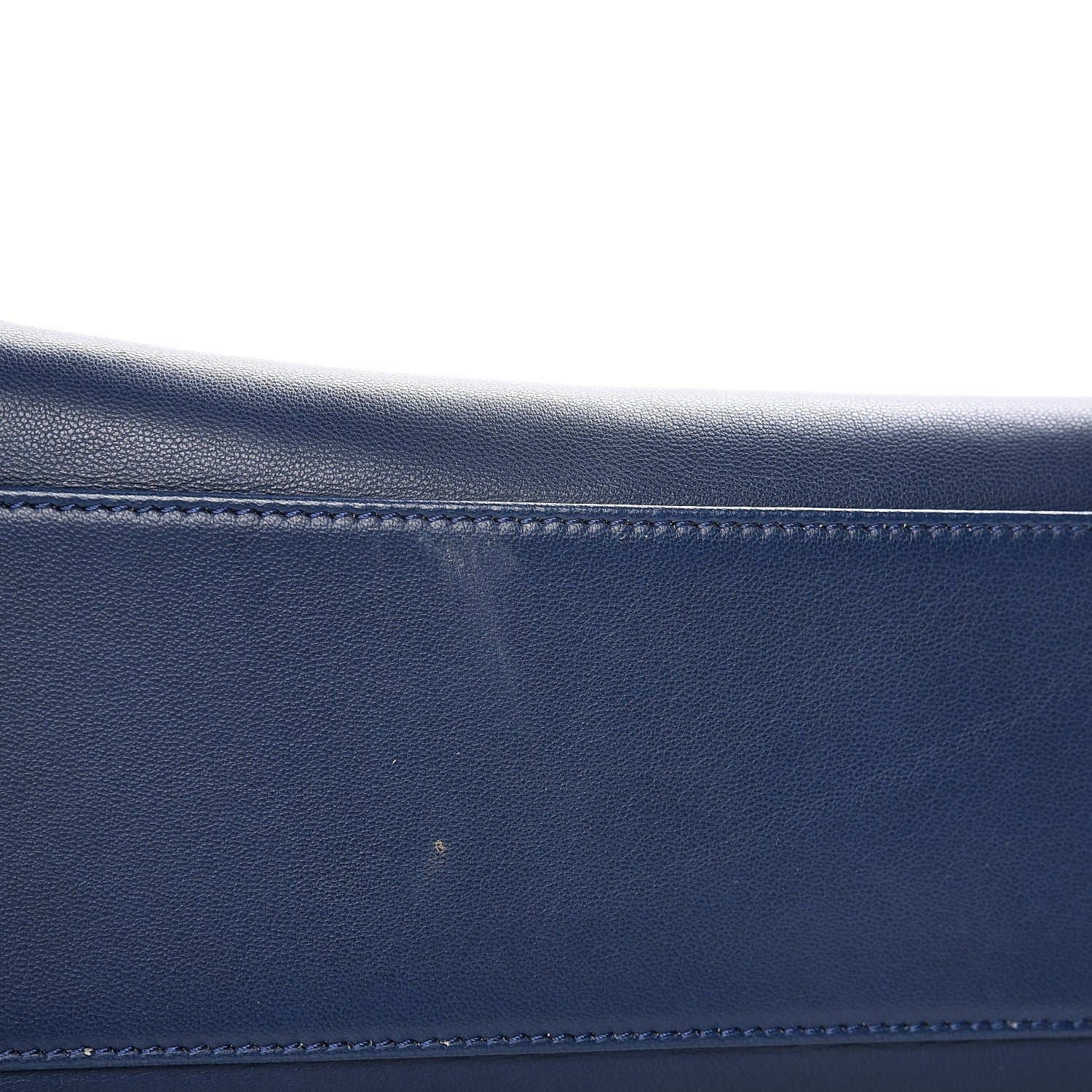 Fendi Nappa Mini Peekaboo Iconic Satchel True Blue 9 of 9