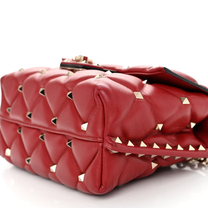 Valentino Garavani Nappa Small Candystud Crossbody Rosso Valentino 10 of 11