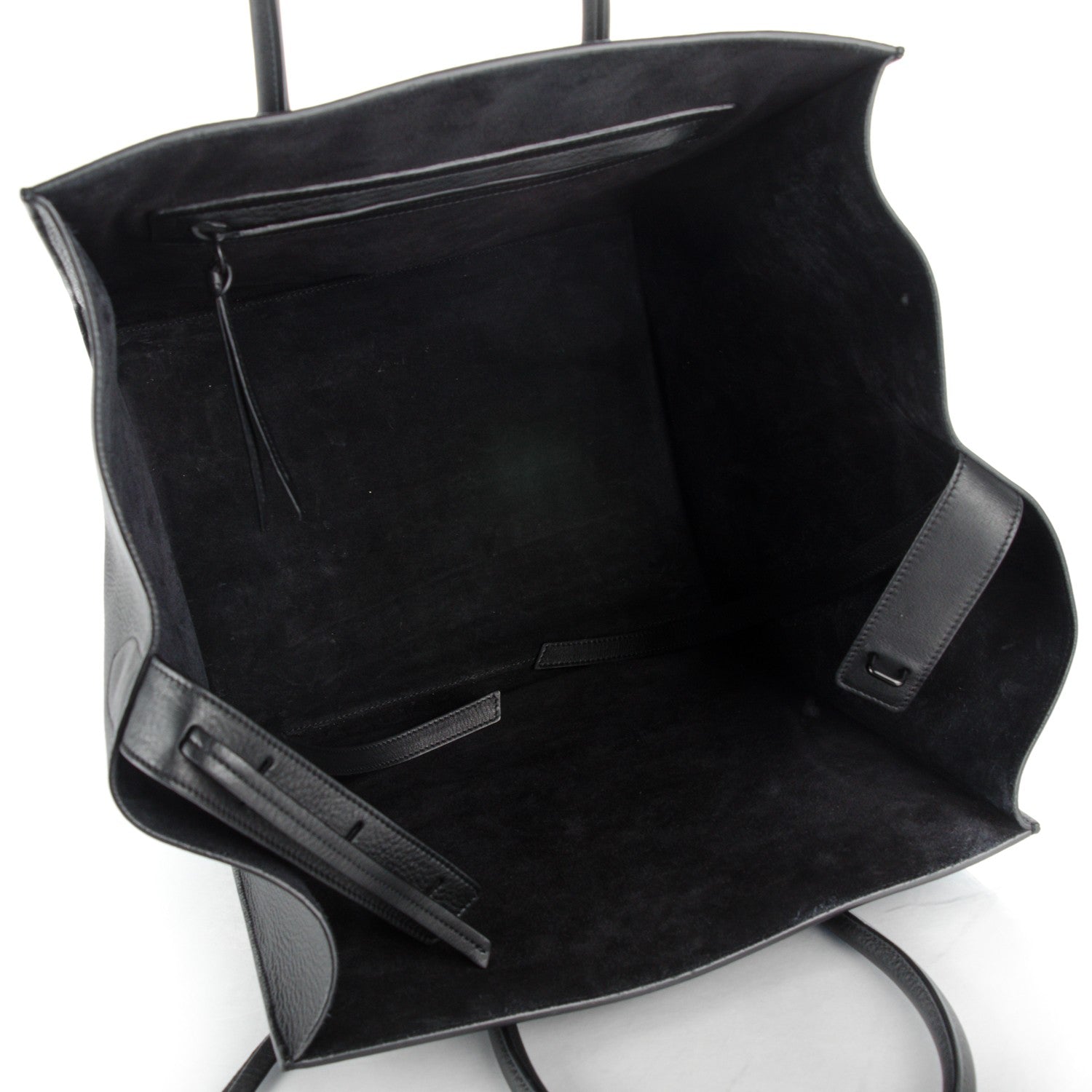 Celine Supple Calfskin Medium Phantom Luggage Black 5 of 8