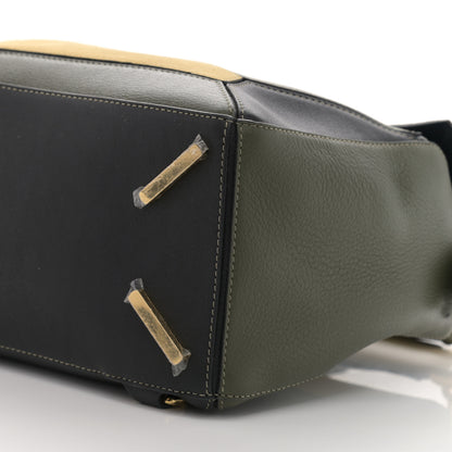 Loewe Calfskin Suede Medium Puzzle Bag Gold Avocado Green 10 of 11