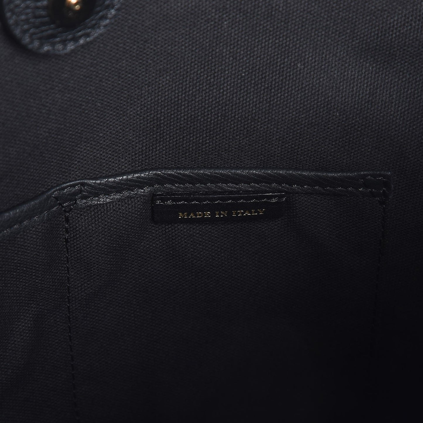 Grainy Calfskin House Check Small Canterbury Black