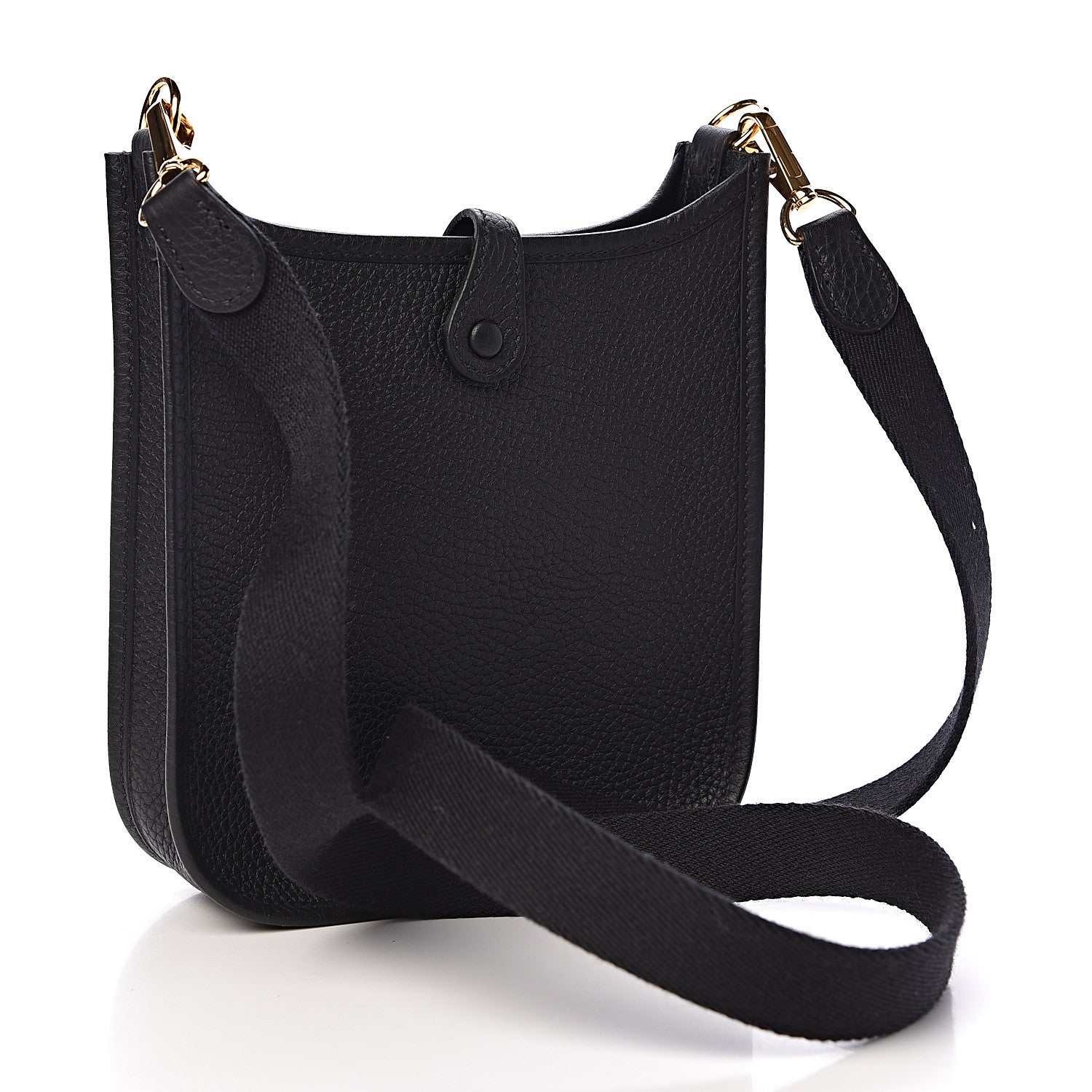 Hermes Taurillon Clemence Evelyne TPM Black 3 of 11